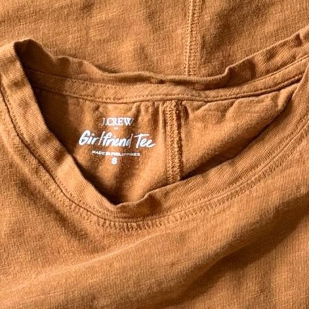 J.Crew burnt orange cotton tee - Picture 2 of 4
